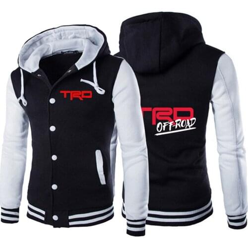 Unisex Autumn Mens Toyota TRD OFF-ROAD Car Logo Designer hoodies Hip Hop Jackets Unisex Baseball Uniform Coats Sport Sweatshirt