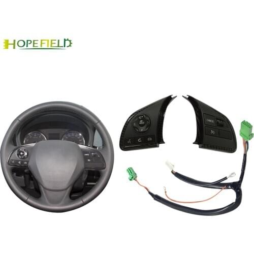 Carbon Fiber Style Steering Wheel Audio Volume Switch Cruise Speed Control Button For Mitsubishi Outlander 3 Mirage 2015 ASX
