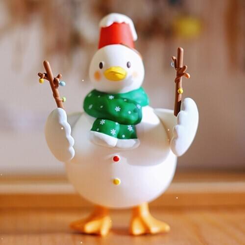 Birthday Gift Dake Duck Christmas Party Series Trendy Kid Doll Computer Desktop Decoration Kawaii Toy Blind Random Box