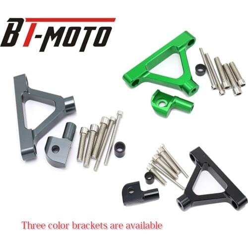 Fit For Kawasaki NINJA ZX6R ZX-6R 2007 2008 ZX10R 2004-2005 Motorcycle Adjustable Steering Stabilize Damper Bracket Mounting Kit