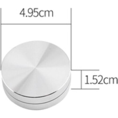 2pcs Diameter:50mm Mini Aluminum Alloy Turntable Bearing Base Display Crafts Swivel Plate