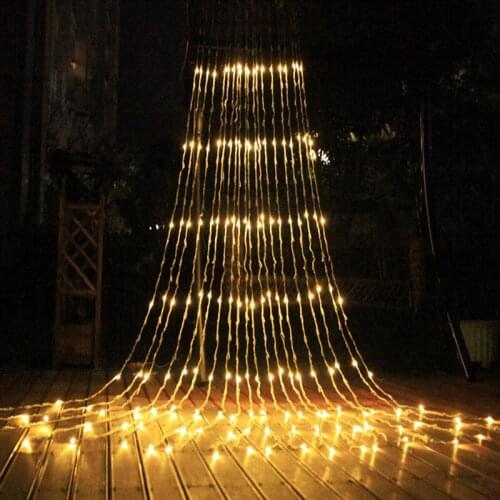 Christmas LED Waterfall Meteor Shower Rain String Light 3X3M/3X2M Holiday Decorative Lights for Home Bedroom Wedding Decorations