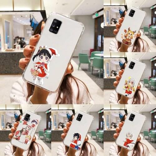 Christmas Demon Slayer Phone Case Transparent For Samsung S A M J 21 20 50 30 60 5 7 51 71 90 11 10 J710 e p PLUS Prime 5G