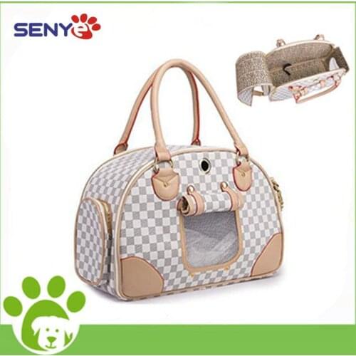 Pet Dog Cat Carriers Fashion Pet Carrier Sling Bag Leather Bag Handbag Portable Single Shoulder For Outdoor Travel Walking