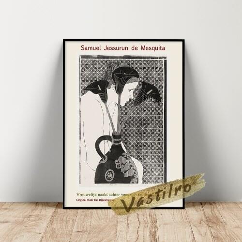 Samuel Jessurun De Mesquita Graph Artist Exhibition Museum Retro Poster Wall Art Prints Vintage Canvas Painting Wall Decorate