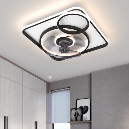Modern dining room ceiling fans with light and silent cooling fan without blades ceiling fan with light ceiling lamp bedroom