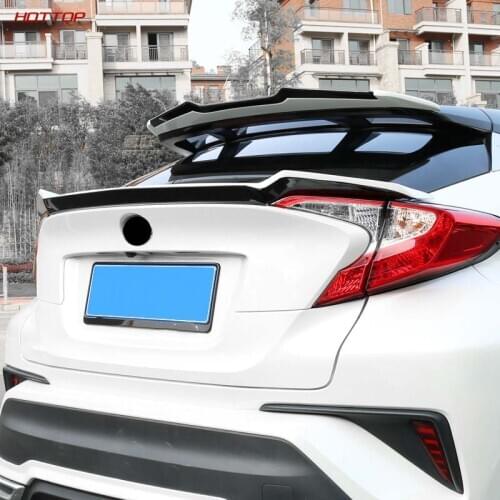 Roof Spoiler ABS Material Car Rear Wing Primer Color Rear Spoiler FOR TOYOTA CHR CHR 2016 2018
