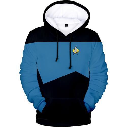 Hot Movie Star trek 3D Hoodies Sweatshirts Fashion Long Sleeve Clothes Star trek cosplay hoodies Plus Size Men/Women streetwear