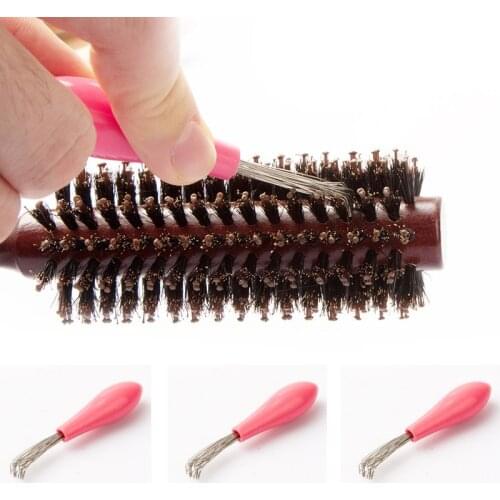 1Pc Mini Ionic Hairbrush Cleaner Comb Hair Brush Cleaning Remover Embedded Beauty Plastic Comb Cleaner Salon Styling Tamer Tool