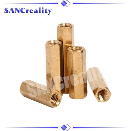 10pcs Hex Female to Female M4 brass standoff spacer Hexagonal Stud Spacer Hollow Pillars