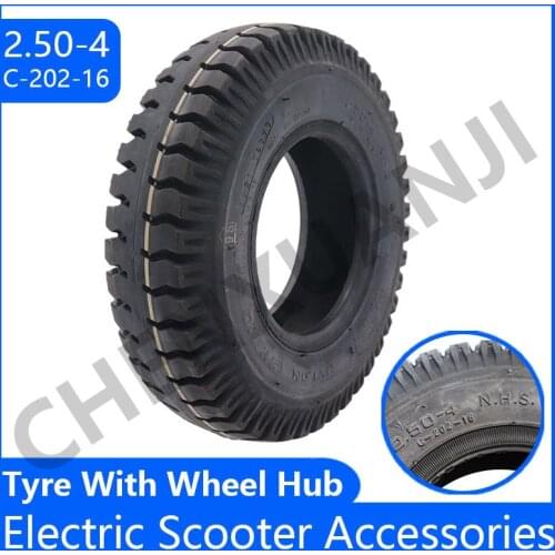 2.50-4 Tire 250-4'' Outer Tire Fit for Hand Truck Utility Cart Elderly Mobility Scooter Electric