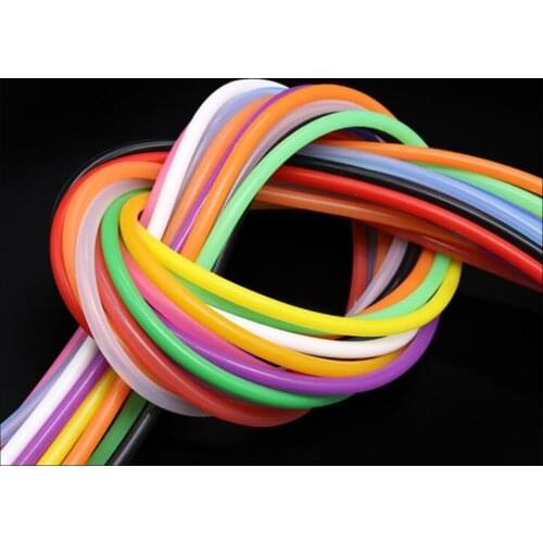 10M/1LOT ID: 5mm *OD: 7mm food grade tasteless colorful Silicone Tube Hose Pipe 5x7mm
