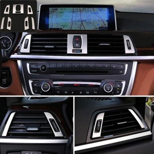 Car Console Air Outlet Air Conditioning Vent Decorative Cover Frame Stickers for BMW 3 4 Series 3GT F30 F31 F32 F34