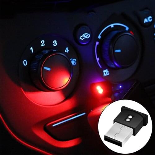 Auto Interior Mini USB LED Atmosphere Light For Skoda Octavia 2 A7 A5 Fabia Rapid Superb Yeti Mazda 3 6 CX-5 CX-7