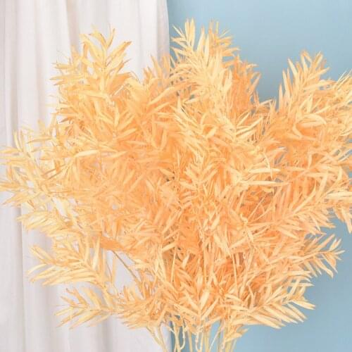 Bamboo Leaves Artificial Plant Color Plastic Pampas For Home Garden Living Room Bedroom Balcony Wedding Decoration Fake Plant