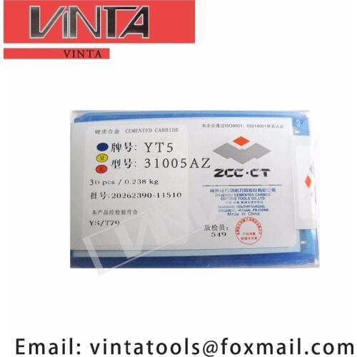 Free shipping high quality 30pcs/lots 31005AZ YG6/ YG8/ YW1/ YW2/ YT5/ YT14/ YT15 cnc carbide welding inserts