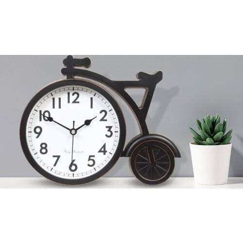Bicycle Clock Ornaments Home Personality Creative Living Room Mute Desk Clock Desktop Clock Desk Decoration Bedroom