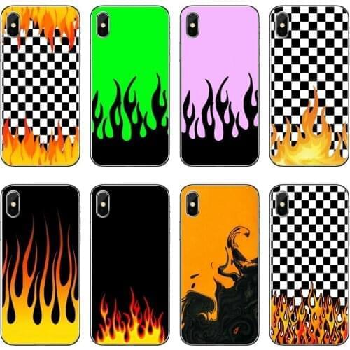 Colorful Flame Fire Accessories Phone Case For Huawei P20 P30 P40 Pro P10 P9 Lite Y5 Y6 Y7 Y9 P Smart Plus 2018 2019
