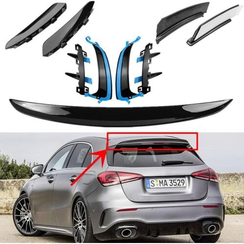 For Mercedes Benz A Class W177 2020-2024 A180 A160 A200 A220 A250 A45 A35 Hatchback Front Rear Bumper Splitter Spoiler Tail Wing
