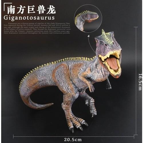 Prehistoric Jurassic Dinosaurs World Giganotosaurus Big Size Animals Model Action Figures PVC High Quality Toy For Kids Gift