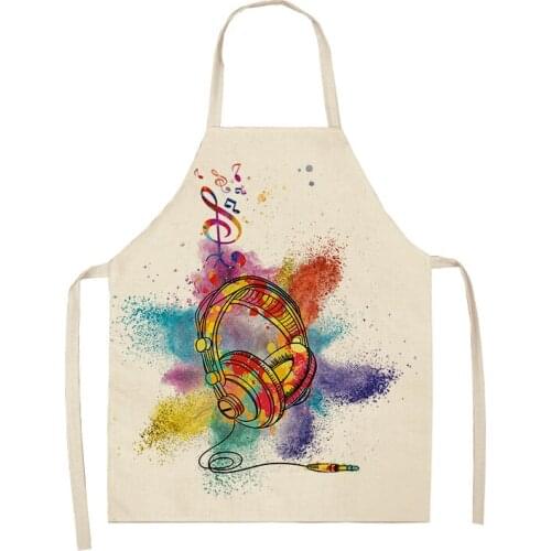 Musical Notation Apron Custom Apron Black Apron Colorful Apron Cooking Accessories Chef Apron Kitchen Accessories Apron Women