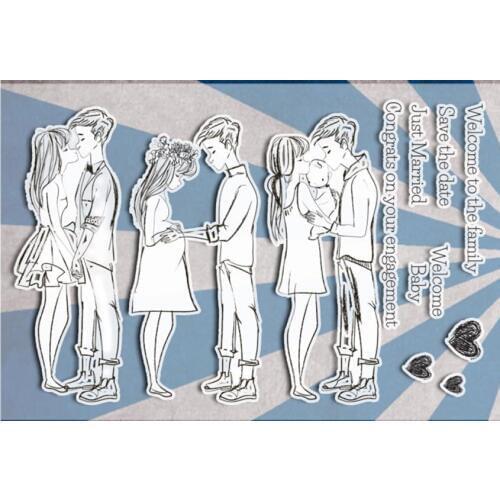 Pregnant stamp Clear Stamp for Scrapbooking Transparent Silicone Rubber DIY Photo Album Decor A357