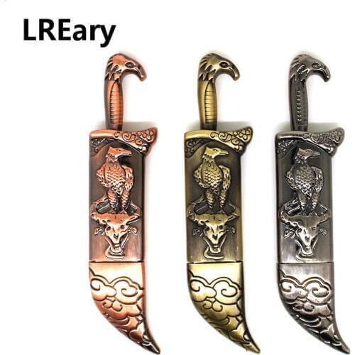 Simulation Metal Pen Drive Knife Model USB Flash Drive Memory Stick Broadsword 4G 8G 16G 32G 64G Pendrive Eagle/Vulture dagger
