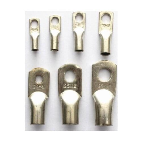 Copper Tube Terminal Rings Cable Lug JG25-10, 25mm2 Wire ,10mm Hole, 20Pcs