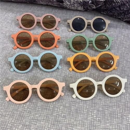 Fashion Retro Round Sunglasses Women Sun Glasses Lens Alloy Kids Sunglasses Female Eyewear Frame Driver Goggles Car Accessories