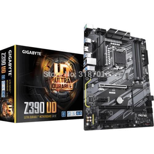 NEW For Gigabyte GA-Z390 UD Original Desktop Z390 UD Z390 Motherboard LGA 1151 DDR4 USB3.0 SATA M.2