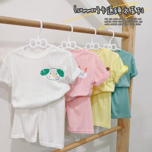 2 3 4 5 6 Years Toddler Kids Clothing Sets Fashion Cartoon Printed Short Sleeve T-shirts Pants Boys Pajamas Sets Child Sleepwear