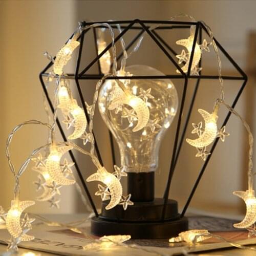 Battery Powered LED Lights Stars Moon String Lights for Christmas Wedding Decoration Butterfly Lights Fairy Bedroom Decor