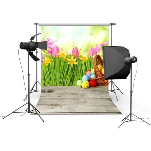 Spring flower tulip photo backgrounds vinyl Easter day photographic backdrops of kids photo studio accessories photophone GE-046