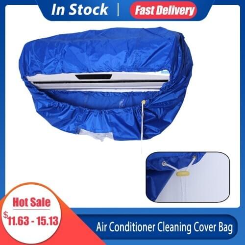 Air Conditioner Waterproof Cleaning Cover Bag Split Air Conditioner Cleaning Washing Cover Protector Wall Mounted 2021 Hot Sale
