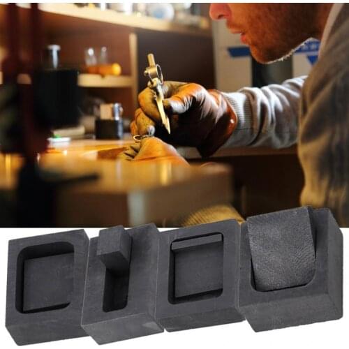 High Hardness Graphite Ingot Mold Mould Crucible For Gold Silver Melting Casting Refining Jewelry Making Tool for Jeweler i