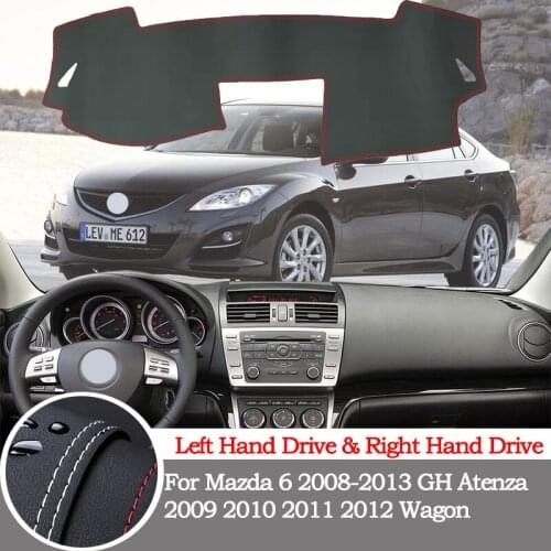High-quality leather instrument panel and light-proof pad for Mazda 6 2008-2013 GH Atenza 2009 2010 2011 2012 Wagon accessories