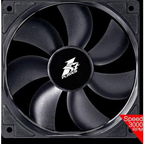 Two Ball Bearing 12V 12cm 12025 High Speed Large Air Flow Server Workstation Desktop Computer 120mm Chassis Cooling Violent Fan