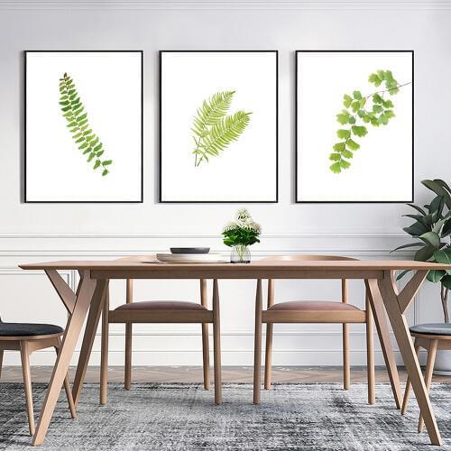 Kitchen Herb Print Green Wall Painting, Watercolor Art Decor, Gift for Women Botanical Illustration, Home Garden Poster Unframed