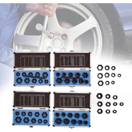 10pcs/Set 11pcs/Set Damaged Bolts Nuts Screws Remover Extractor Removal Tools Set Threading Tool Kit Black Nuts With 6 Styles