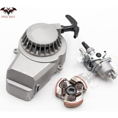 13mm Carb Carby Carburetor 2 Stroke Clutch Alloy Pull Start For 43cc 47cc 49cc ATV QUAD Bike Dirt Pit Pocket Rocket PRO BAT New