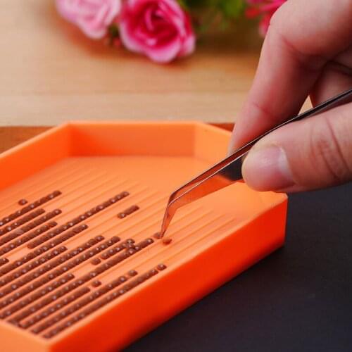 4pcs Diamond Painting Stainless Steel Tweezers Bend head High Quality Diamond Painting Tools DIY Crafts Accessory