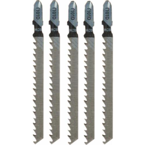 5pcs New T101D Jigsaw Blades Fast Clean Cuts In Chipboard Softwood Plywood 100mm