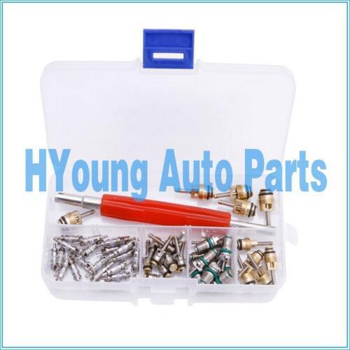 Auto Car Air Conditioning A/C Core Valve R12/ R134A Remover Kit 50 Pcs