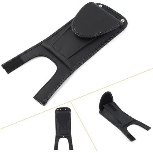 Black Motorcycle Tank Bib W/ Pouch for Harley Davidson Softail Fat Boy FXST FXSTB FLST