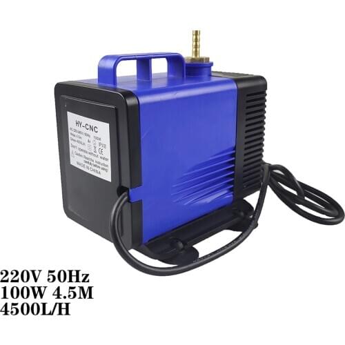 CNC 220V 100W Multifunctional submersible pump 4.5M 4000L/H for spindle Cooling on engraving cutting machine