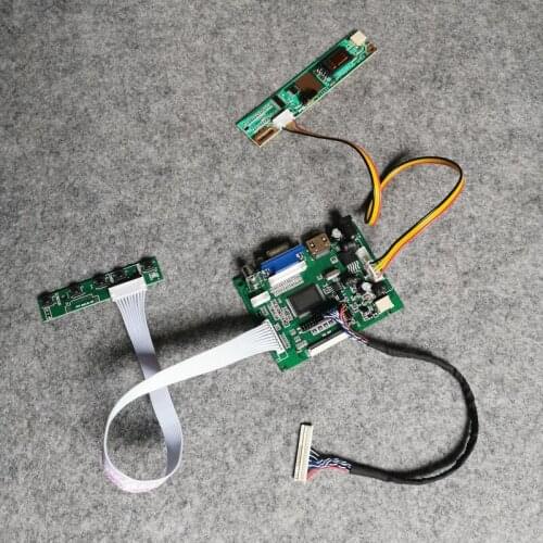 LVDS 30 Pin VGA AV LCD matrix 1-CCFL Fit LTN140W1/HT140WX1/N140A1/LP140WX1/CLAA140WA01 monitor drive board DIY kit 1280*768