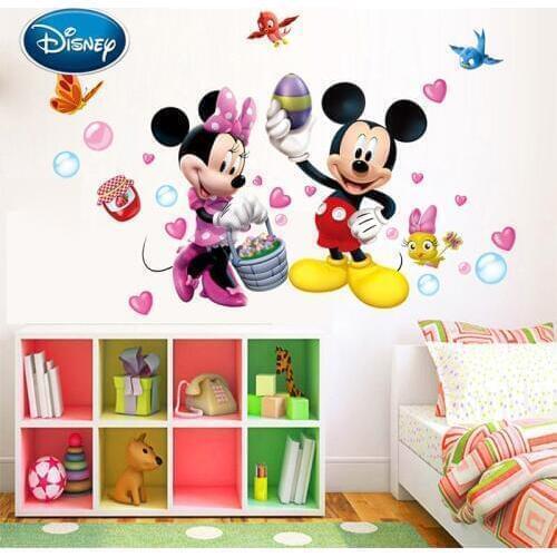 Disney cartoon Mickey Mouse children room stickers bedroom decoration kindergarten cute wall stickers can be removed