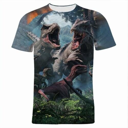 Dinosaur Disney Movie 3D Print T Shirt For Men Short Sleeve Summer Women Tee Shirts Cartoon Anime Boy Girl Kids Clothing