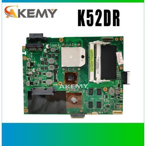 K52DR Laptop motherboard for ASUS K52DR A52DE K52DE A52DR K52D K52 Test original mainboard AMD 512M Video card