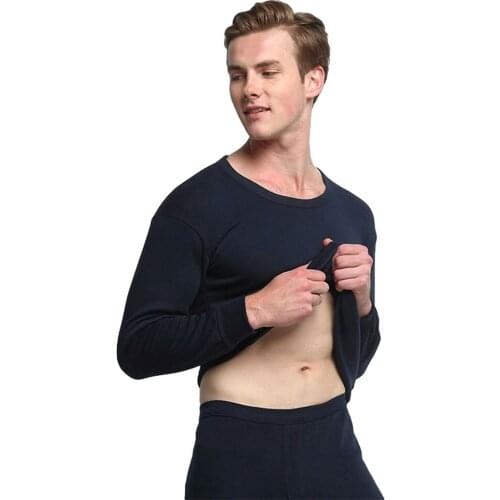 Thermal Underwear Sets For Men Winter Thermo Underwear Long Johns Winter Clothes Men Thick Thermal Clothing Solid Drop Shipping